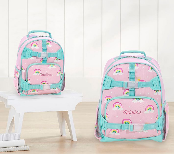 Mackenzie Pink Rainbows Glow-in-the-Dark Backpacks | Pottery Barn Kids