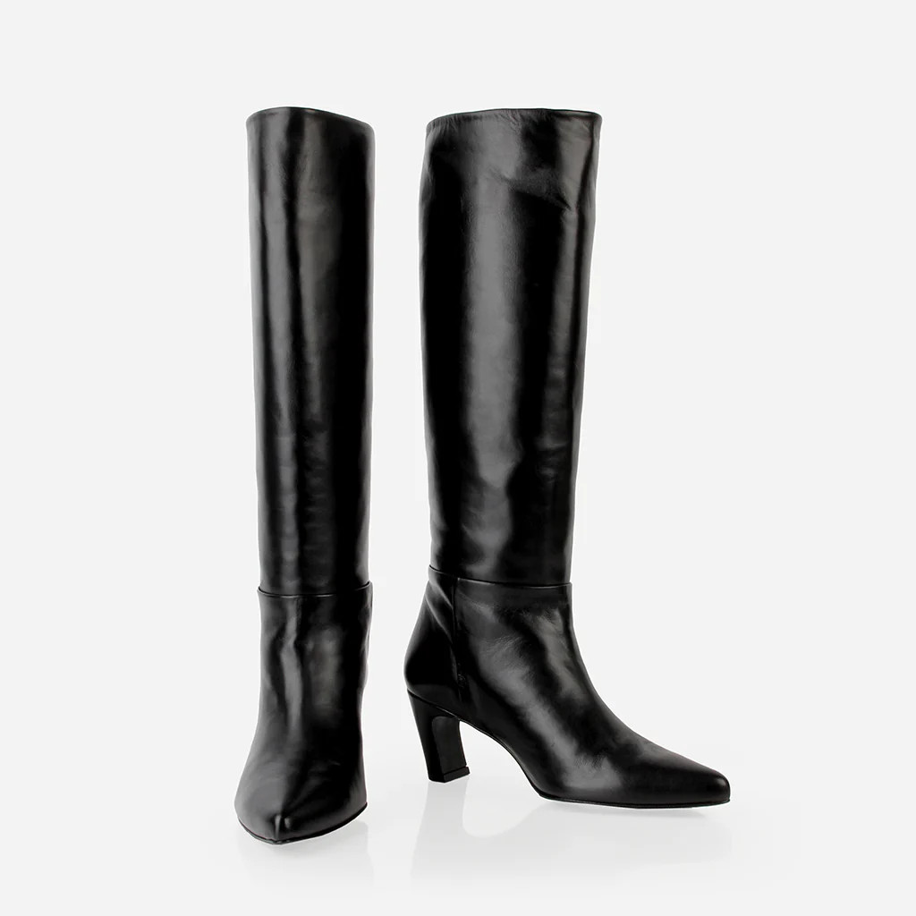 The Toujours Tall Boot Black | Poppy Barley
