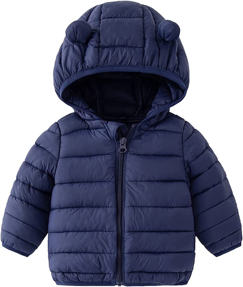 CECORC Winter Coats for Kids with Hoods (Padded) Light Puffer Jacket for Baby Boys Girls, Infants... | Amazon (US)