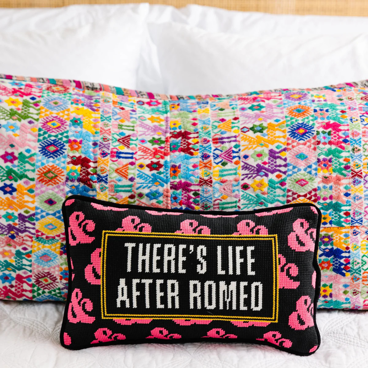 Furbish Studio - Life After Romeo Needlepoint Pillow | Furbish Studio