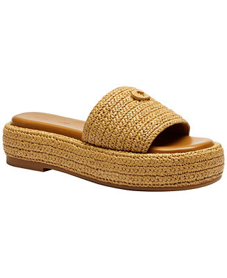 Women's Sculpted C Platform Slide Sandals | Macy's