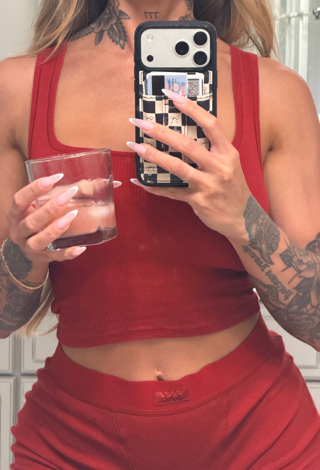 Skims pjs and 1Up magnesium cocktail 🥰 code; SARAHA at 1UP Nutrition saves you 🤑

#LTKgrwm #LTKfitnessgoals #LTKselfcare