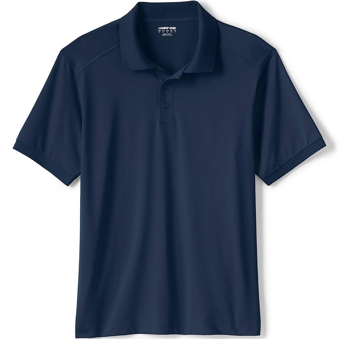 School Uniform Men's Short Sleeve Rapid Dry Polo Shirt | Lands' End (US)