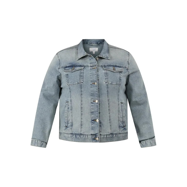 Time and Tru Women's Denim Jacket, Sizes XS-XXXL | Walmart (US)
