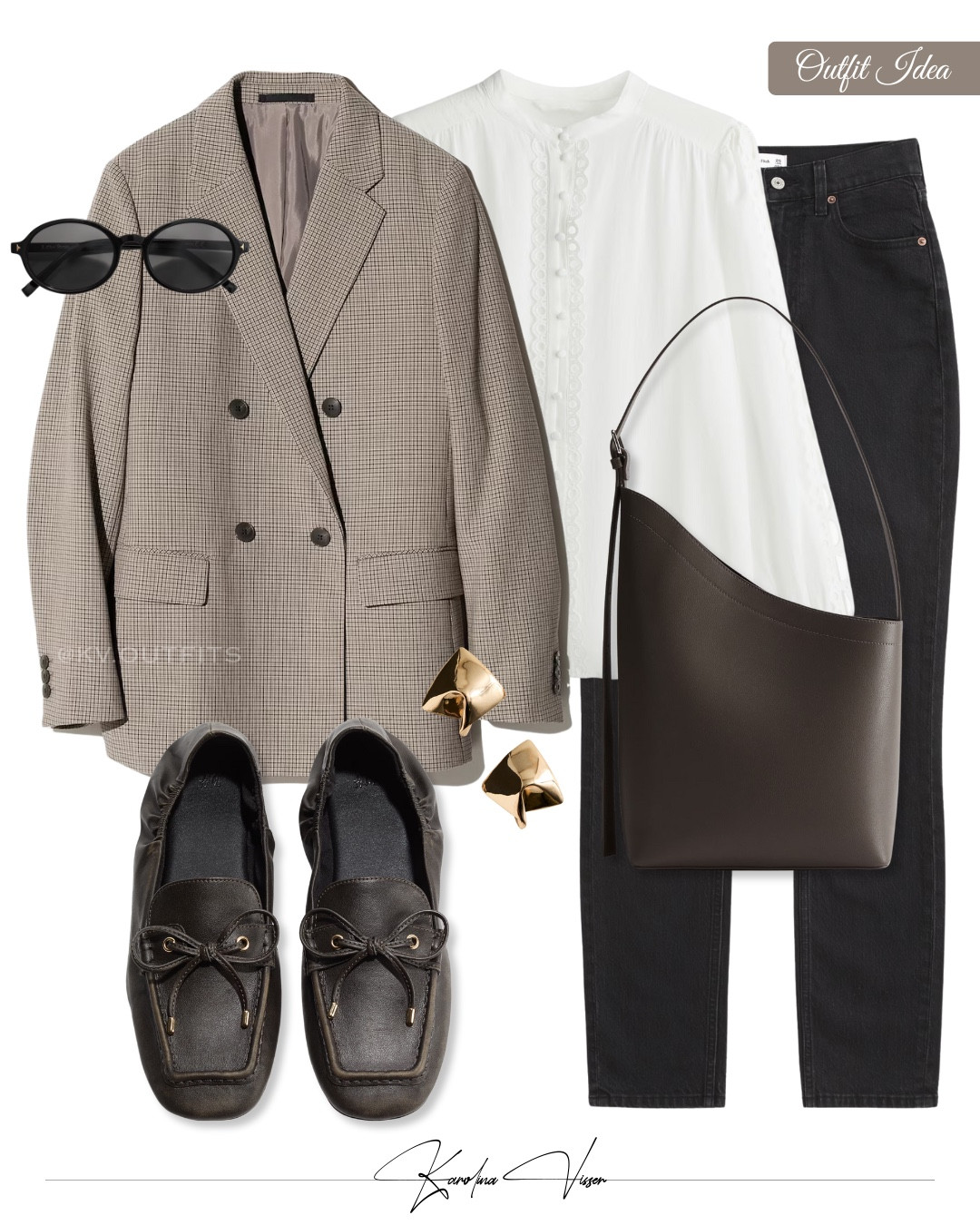 Timeless Workwear 

Tags: checked blazer uniqlo lace blouse h&m black jeans abercrombie asymmetric shopper bag h&m loafers gold earrings mango oval sunglasses &otherstories workwear office look summer outfit timeless style

#LTKstyletip #LTKsummer #LTKworkwear