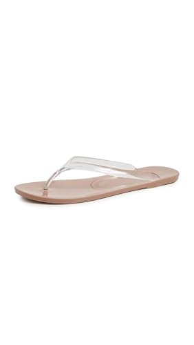 Jeffrey Campbell Women's Beach Day Jelly Flip Flop, Clear Nude, 11 Medium US | Amazon (US)