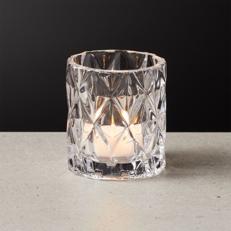 Betty Glass Modern Votive Candle Holder + Reviews | CB2 | CB2