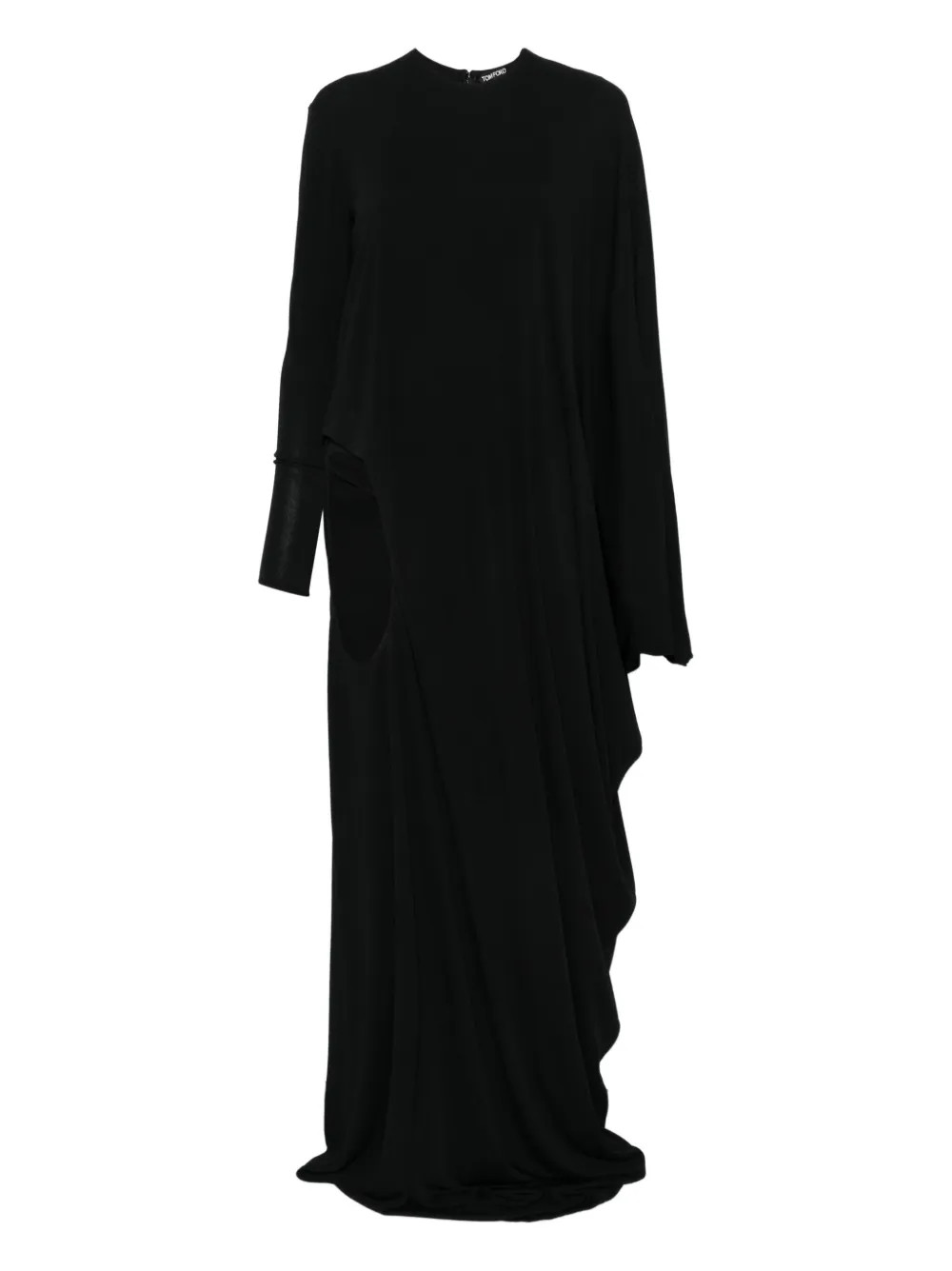 TOM FORD cut-out Draped Dress | Black | FARFETCH | Farfetch Global