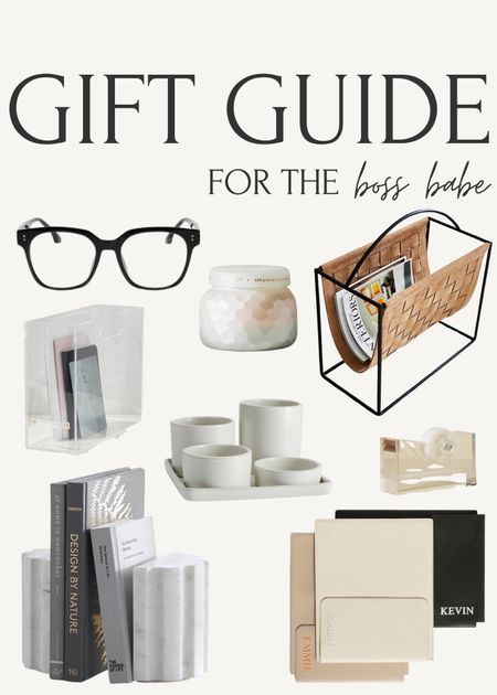 My gift guide for the boss babe!! #worklife #giftguide #bossgifts #bossgirl #work #office #officeasessories 

#LTKSeasonal #LTKhome #LTKGiftGuide