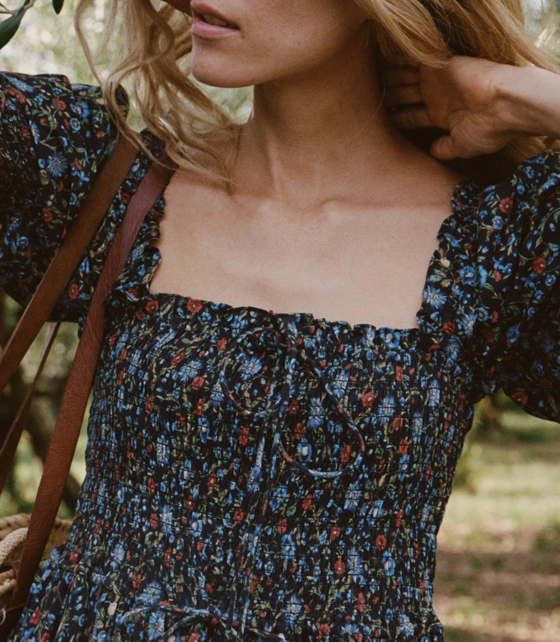 Bijou Dress - Noir Prairie De Montagne | DÔEN | DOEN