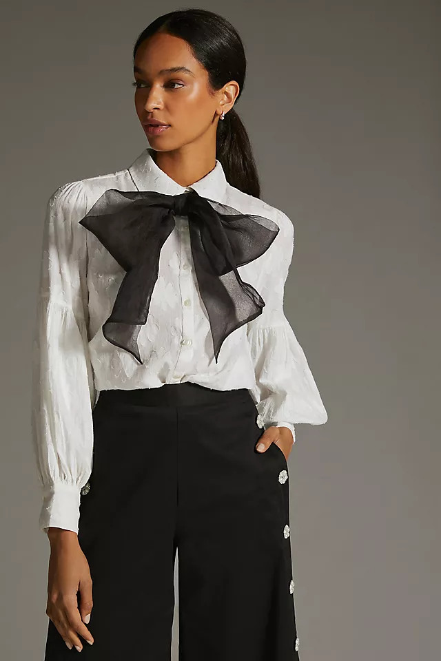 Forever That Girl Tie-Neck Blouse | Anthropologie (US)
