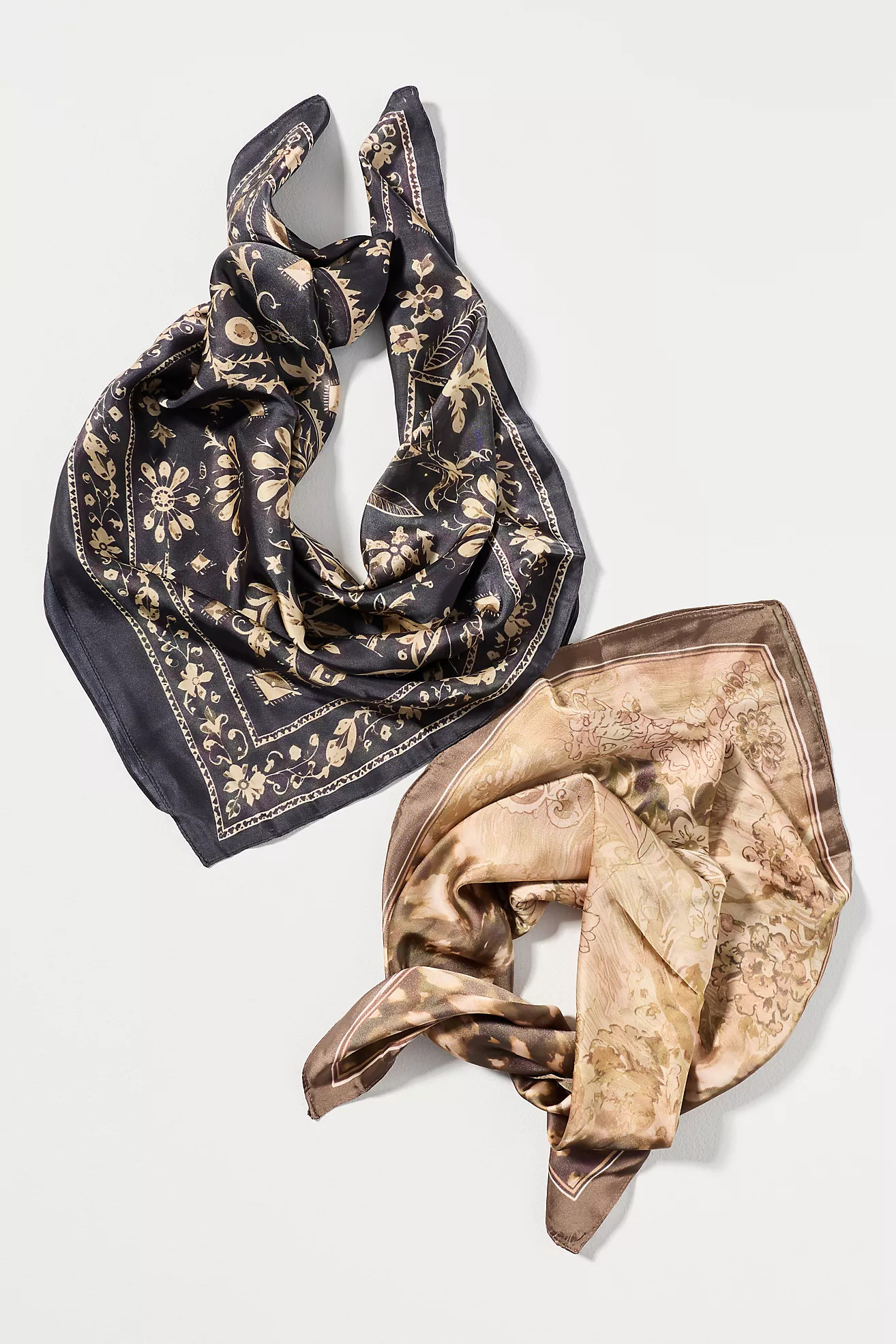 Satin Hair Scarves, Set of 2 | Anthropologie (US)