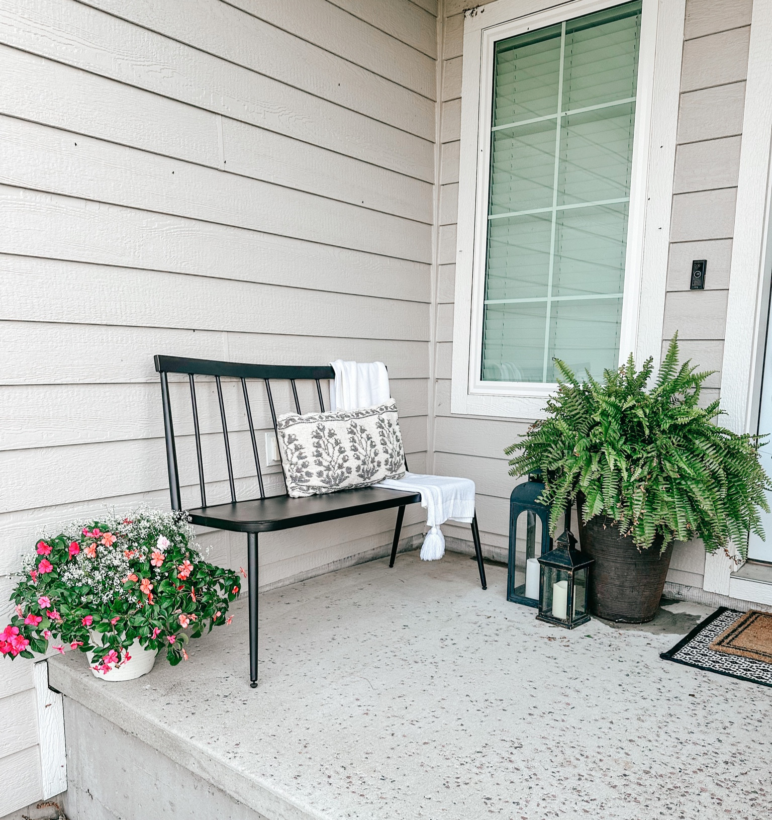 Our front porch is ready for summer! Our bench is sold out online but available at a lot of stores-currently 30% off!

#LTKsalealert #LTKhome #LTKFind