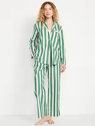 Poplin Pajama Pant Set | Old Navy (US)