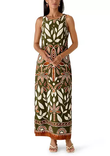 Women's Sleeveless Tree Print Dress | Belk