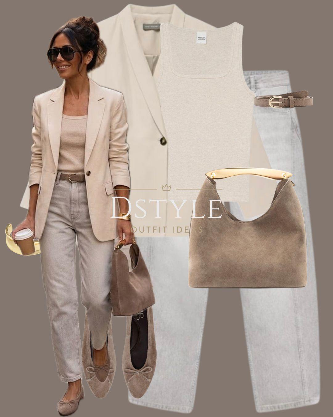 Monochrome magic ✨ Keeping it effortless in head-to-toe warm neutrals. 

neutral outfit ideas, chic workwear, beige blazer, ballet flats, blazer weather

#LTKootd #LTKWorkwear