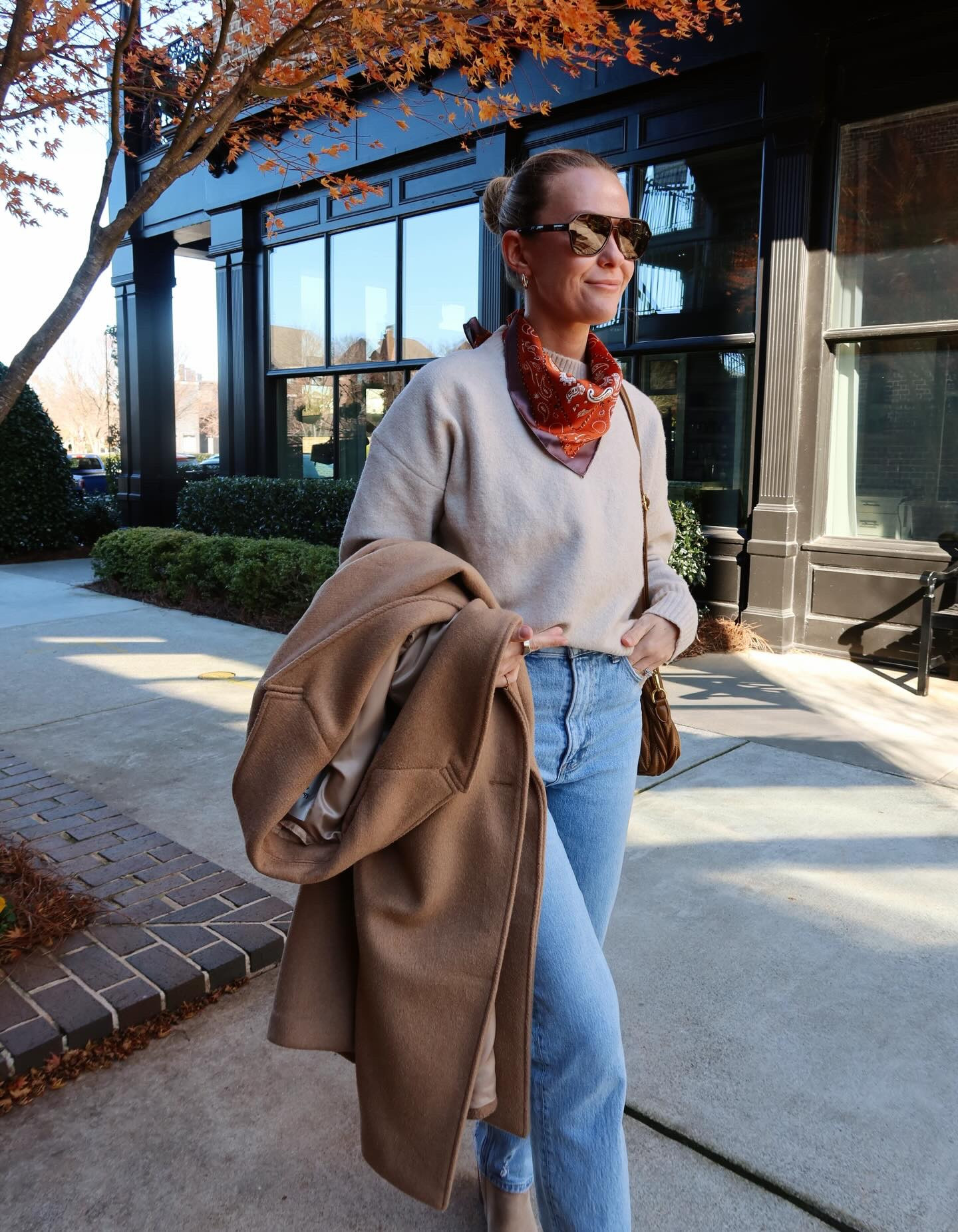 hello christmas week ✨🎄

winter fashion, outfit of the day, aesthetic, silk scarf, trench coat outfit, style inspo, winter chic, winter jacket style, abercrombie, abercrombie denim, cold weather style