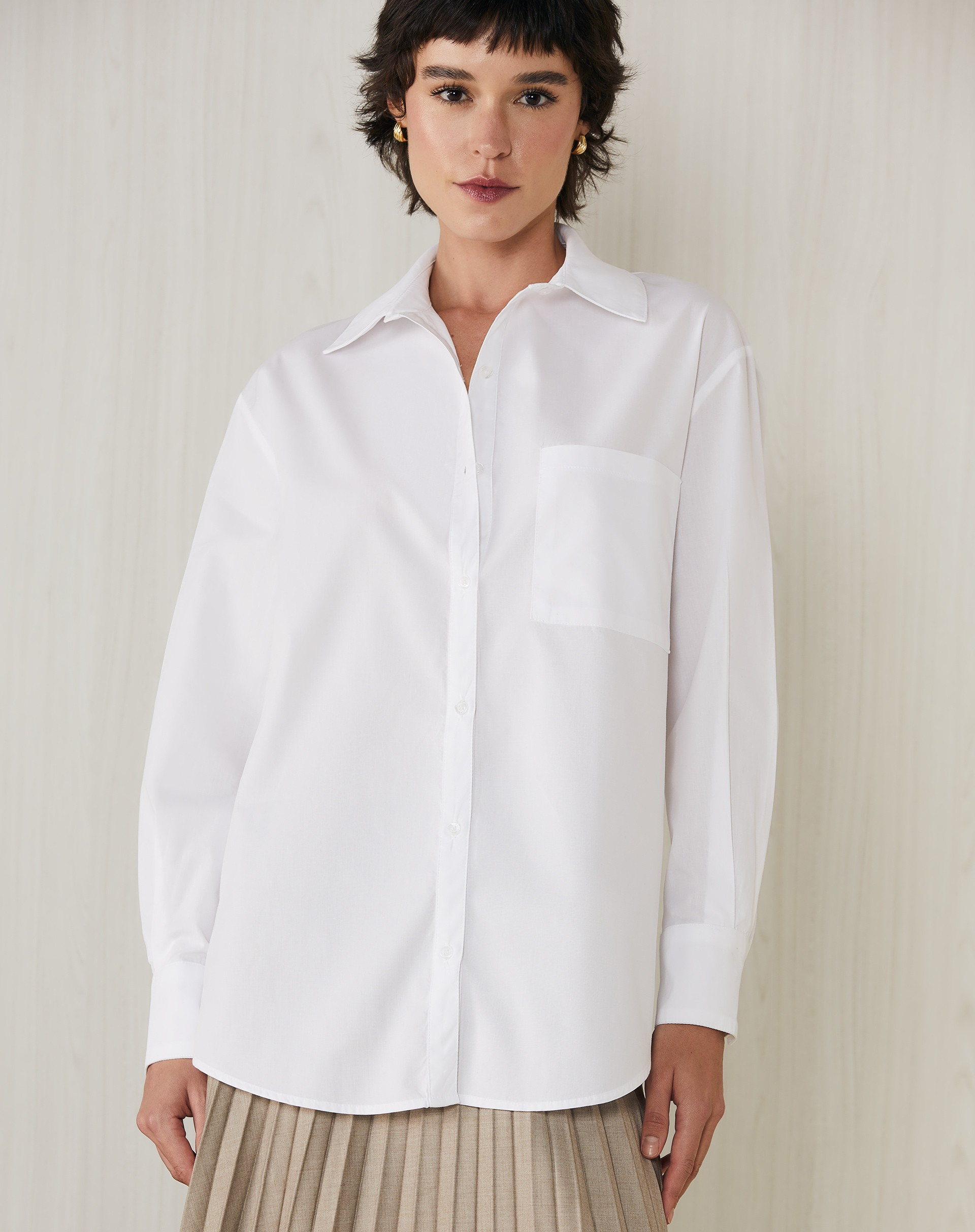 Camisa Oversized de Tricoline | Amaro (BR)