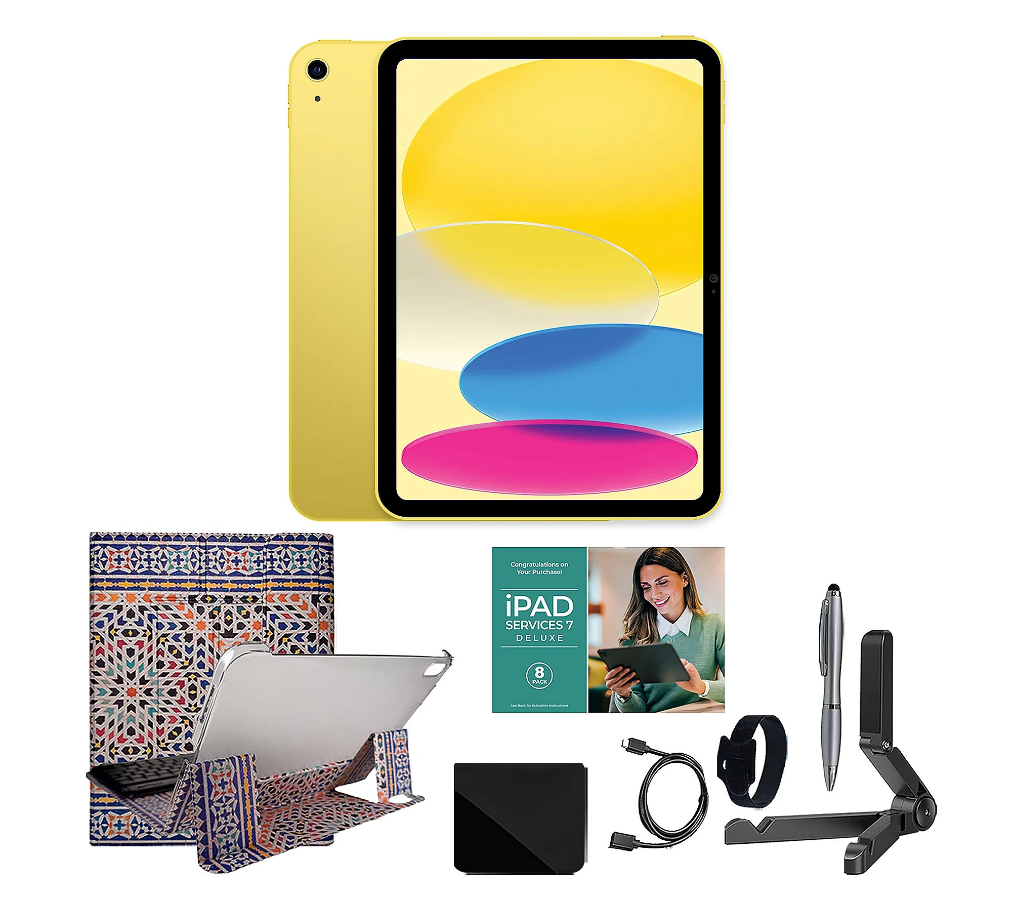 Apple iPad 10.9"" 10th Gen 256GB w/ Bluetooth Ke yboard and Accs | QVC