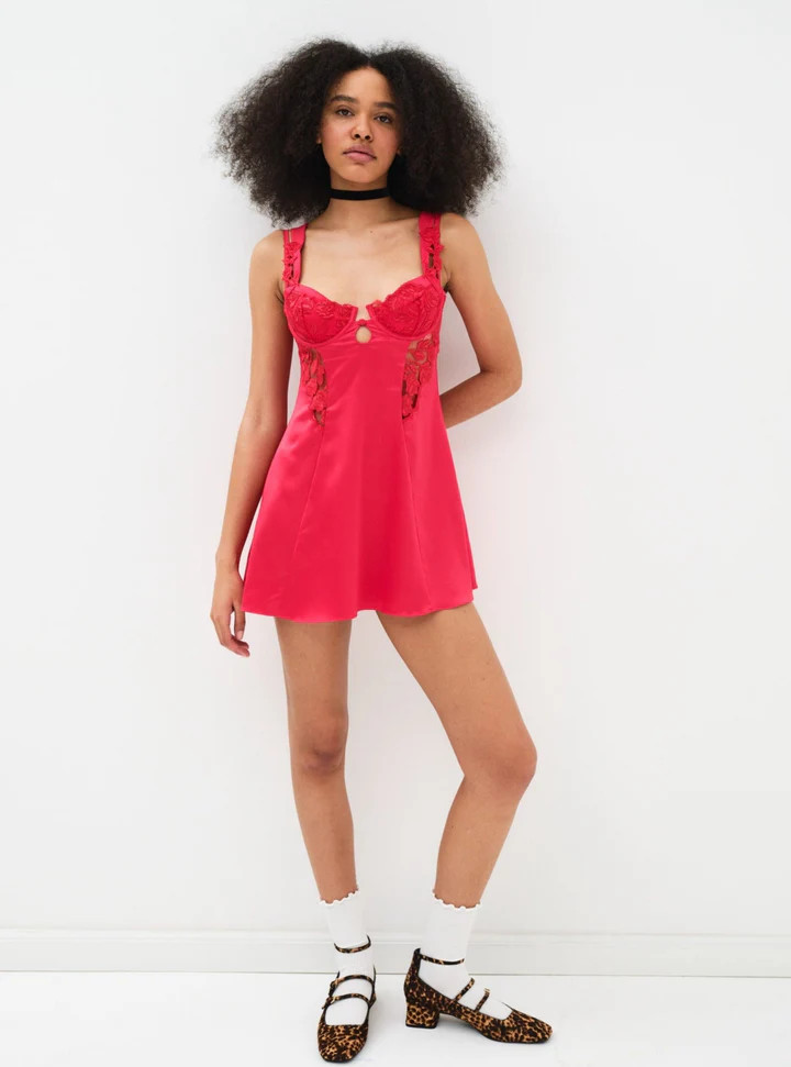 Romantic Roses Printed Slip Dress | For Love & Lemons