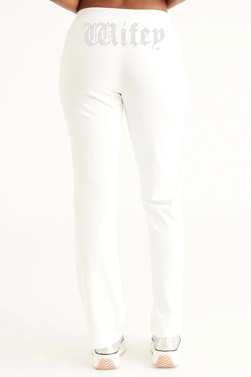Wifey Customizable Big Bling Velour Track Pants | Juicy Couture
