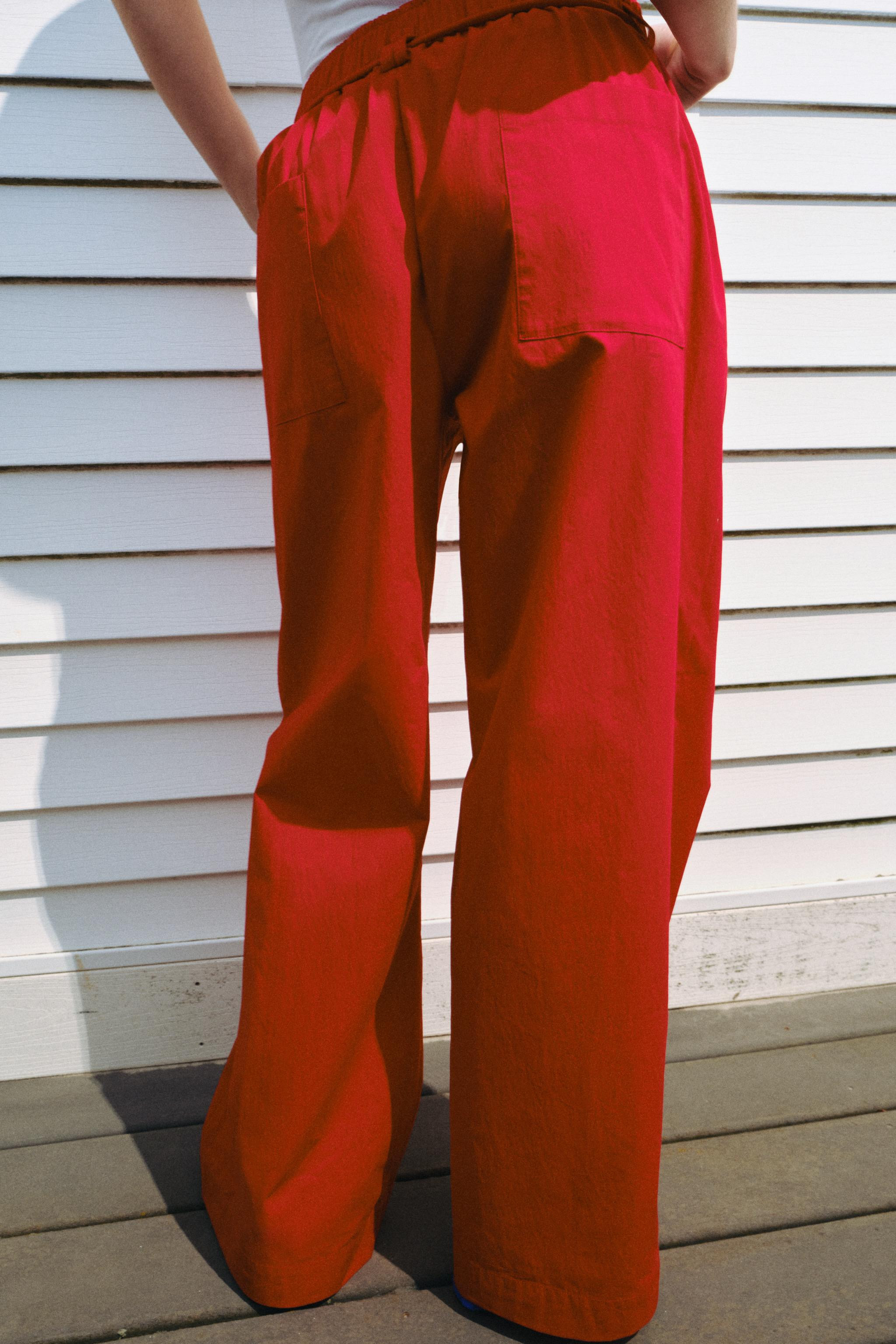 ZW COLLECTION POPLIN TROUSERS | Zara UK