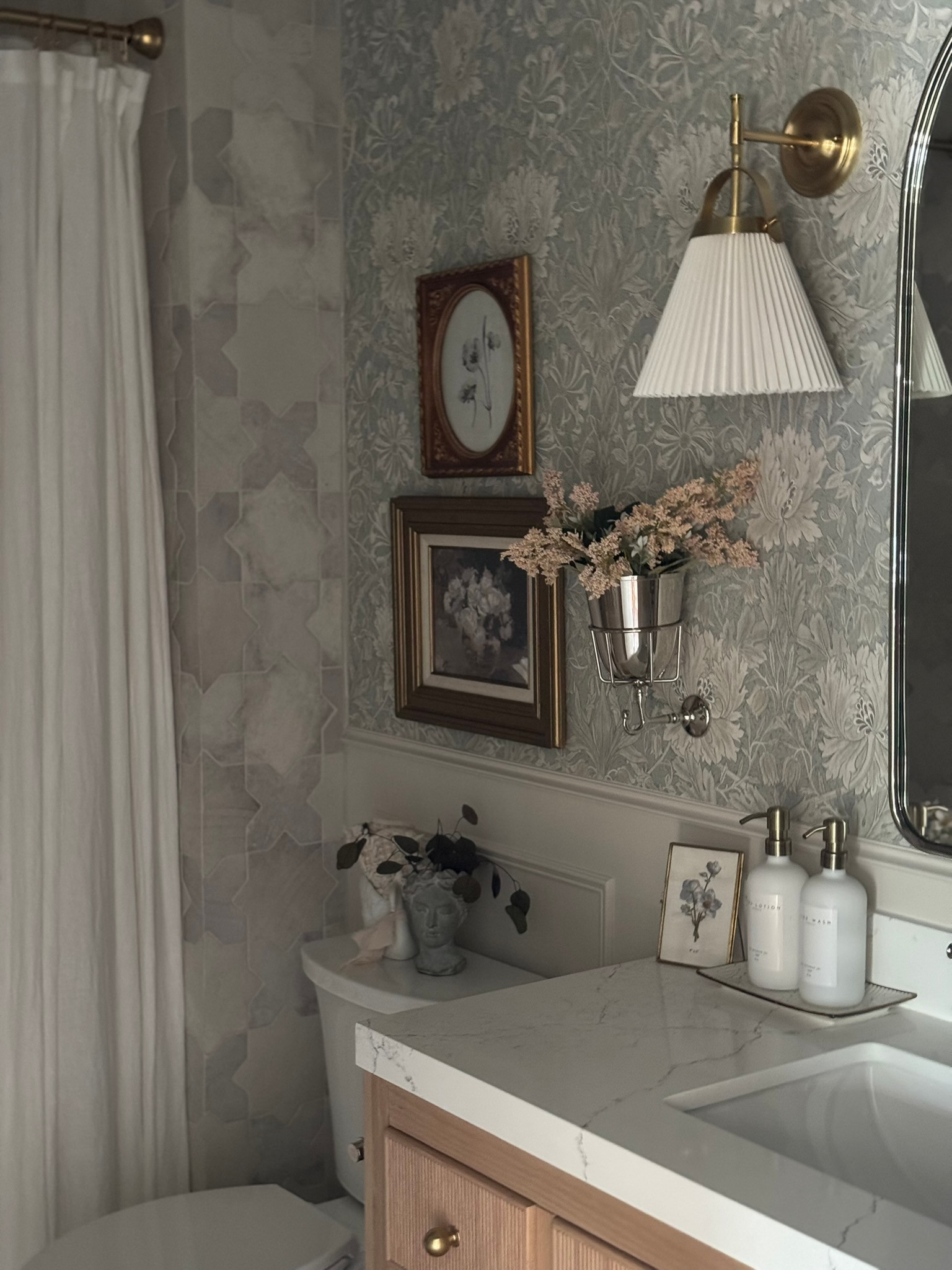 The colors and textures in the girls' bathroom make this such a pretty space!

bathroom decor, bathroom ideas, home decor, girls bathroom ideas 

 #LTKHome #LTKKids