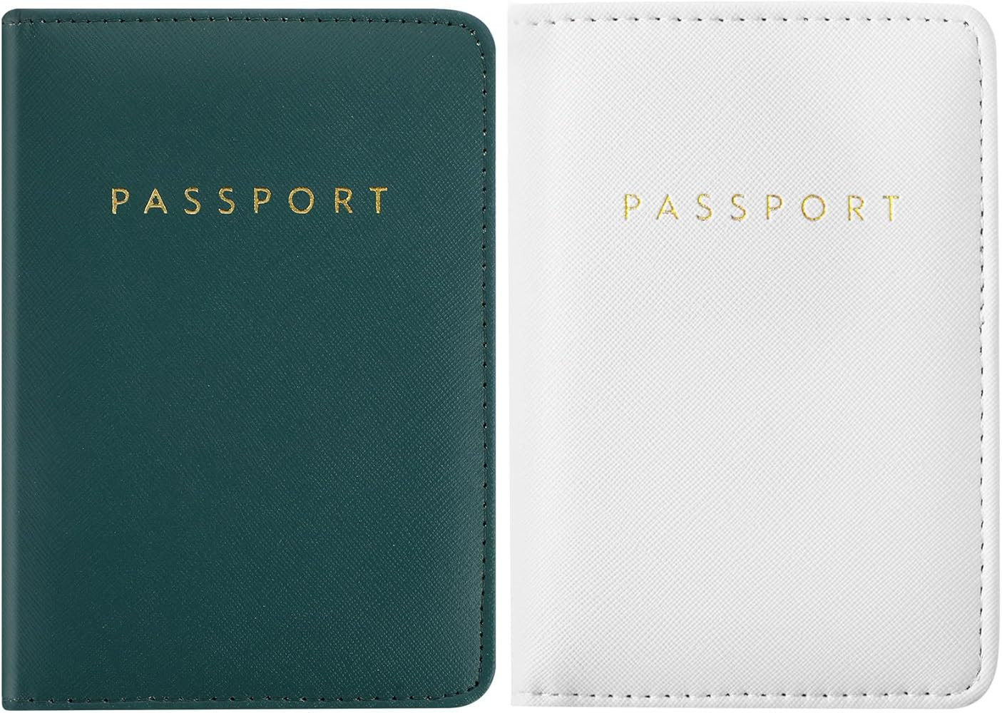 2 Pcs Passport Cover Holder for Travel Waterproof Leather Passport Wallet Case Book Travel Cruise... | Amazon (US)