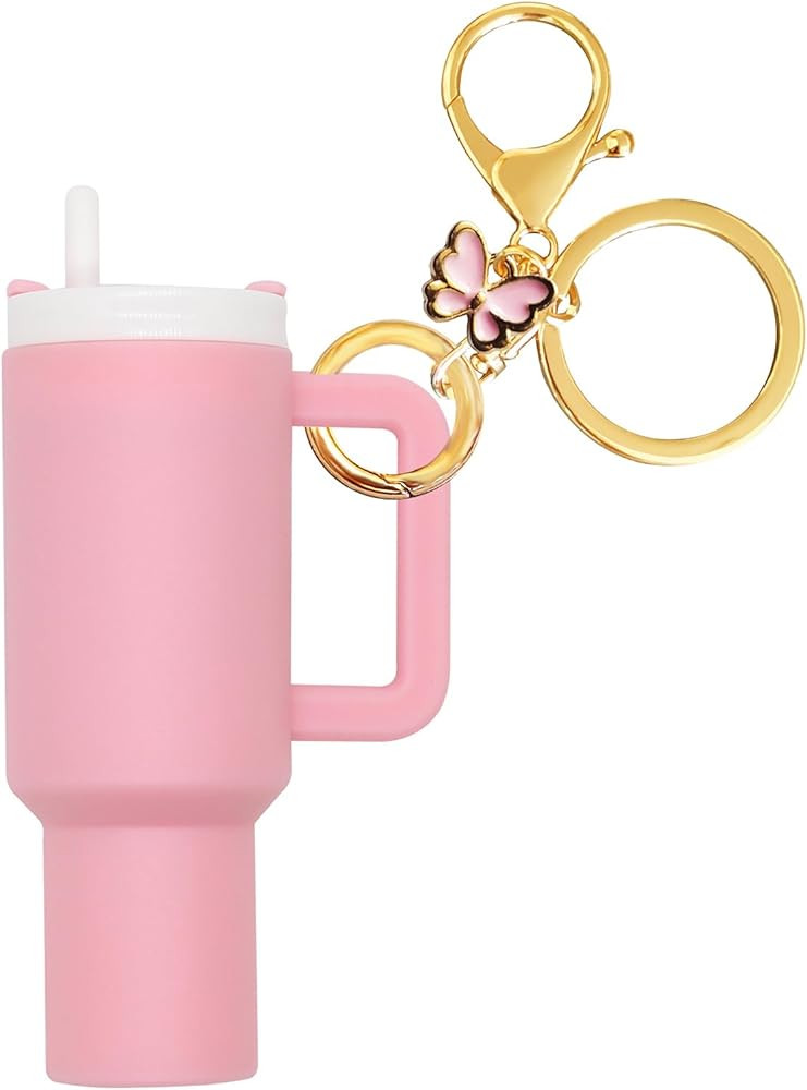 Mini Cup Keychain, Stanley Cup Accessories, School Bag Key Ring Handbag Backpack Charm Lip Balm K... | Amazon (US)