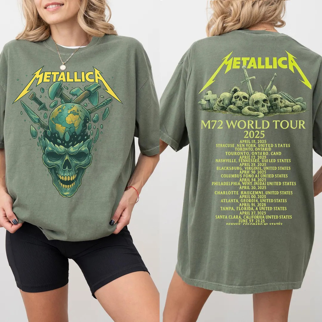 M72 Tshirt, Vintage Metallica Shirt, World Tour Tee, Metal Band Tshirt, Softstyle Shirt, World To... | Etsy (US)