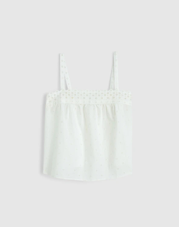 Embroidered Eyelet Tank | Madewell