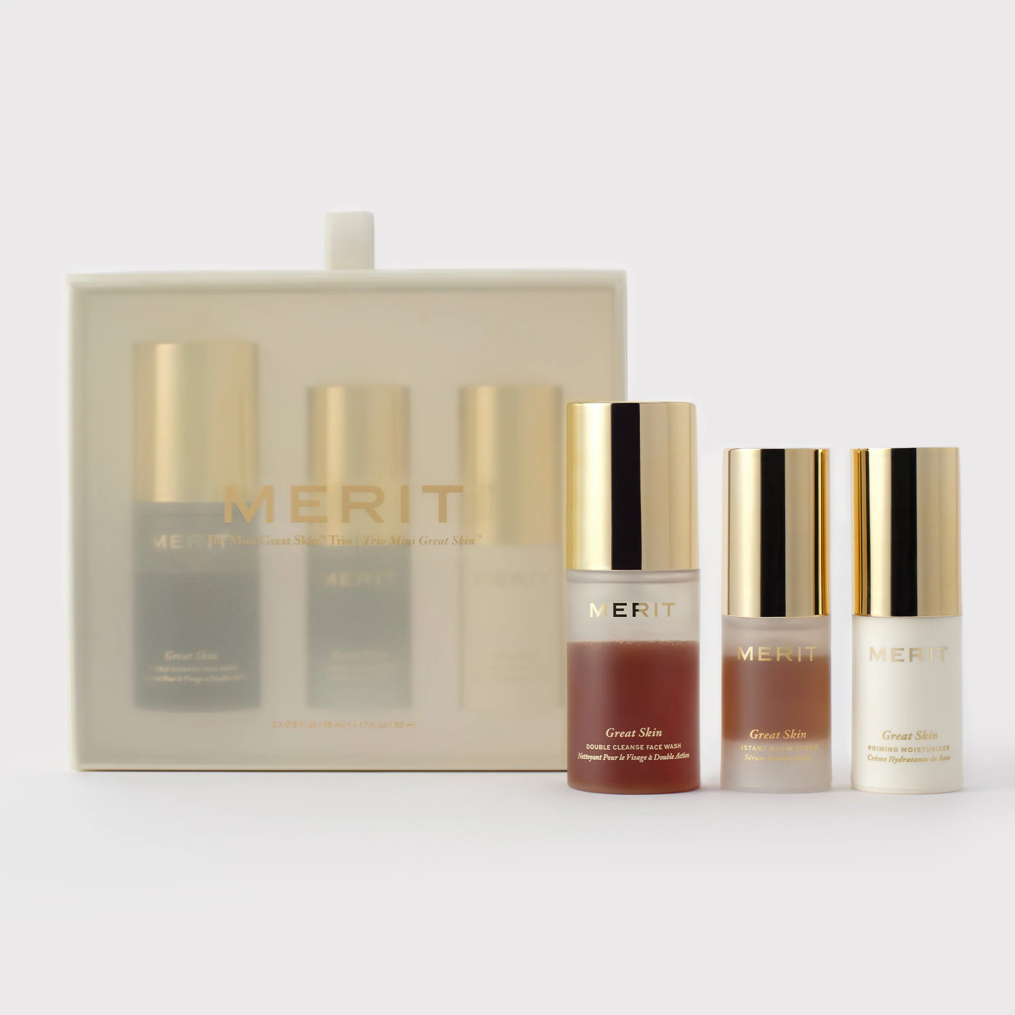 The Mini Great Skin Trio | Merit Beauty