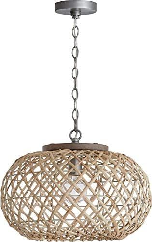 Capital 340811GK Pendant, 1-Light 100 Watts, Grey Wash/Antique Nickel | Amazon (US)