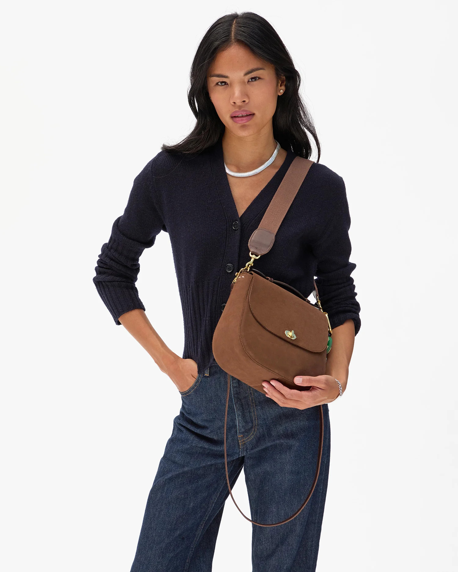 Turnlock Louis w/ Top Handle | Clare V.