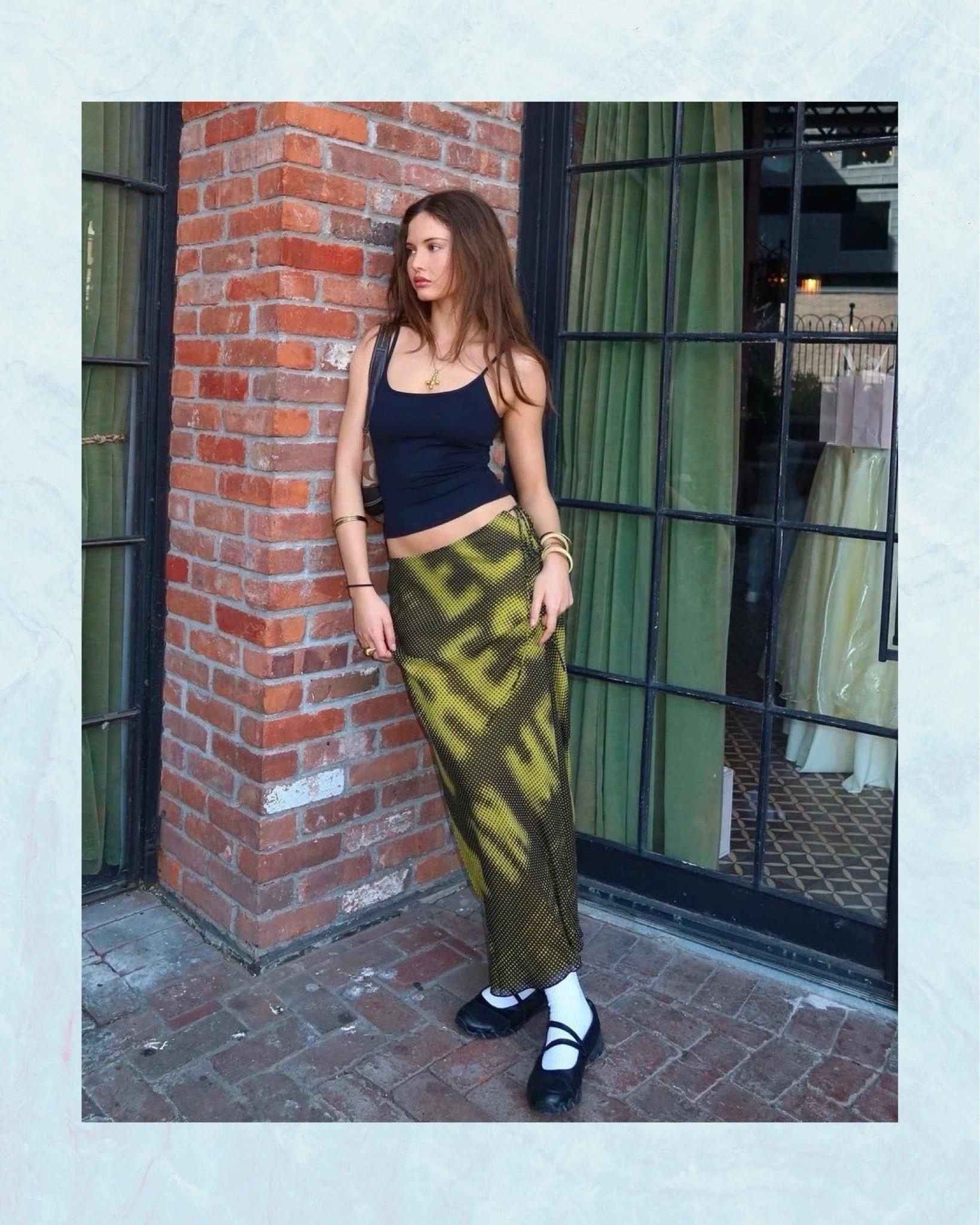 Ballet Flats And Socks Add An Unexpected Twist To Any Outfit - Ballet flats are making waves, maintaining their popularity well into fall. Fashion enthusiasts, particularly the trendsetting It girls, are taking this shoe trend a step further by adding a playful twist – layering these delicate flats with stylish socks. This approach creates a charming and quirky fusion, adding a bold touch to the classic balletcore style. Plus, it’s an effortless technique to carry your ballet flats seamlessly into the autumn season. Take inspiration from influencers like this one, who styles her layered shoes with a basic camisole and a printed maxi skirt. #balletflats #maxiskirt #falloutfit // Continue reading on TheCoolHour.com

#LTKstyletip #LTKSeasonal