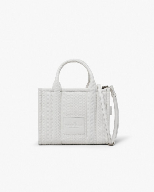 the monogram debossed small tote bag | Marc Jacobs