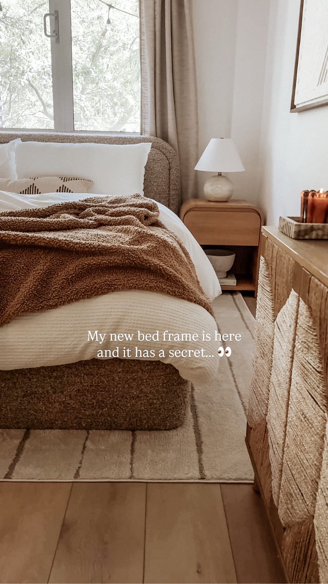 Small-space storage lovers, you’re gonna want to see this.

Still loving this bed frame! It looks like a regular cozy boucle bed… but lift it up, and surprise - hidden storage for days.

It’s the Aurora Storage Bed, and it’s as functional as it is beautiful. I skipped the included legs so it would fit just under my window in this new bedroom layout (yes, still loving it!).

Extra storage, gorgeous design, and white-glove delivery? 10/10 🤌🏼




#LTKHome