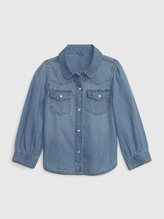 Toddler Western Denim Shirt with Washwell | Gap (US)