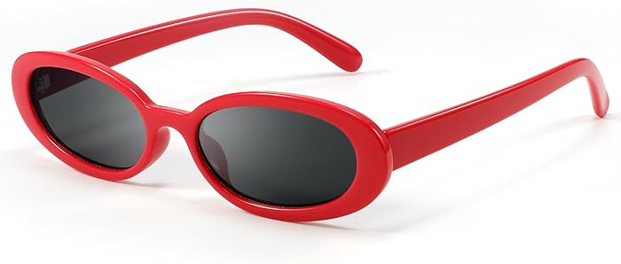 DANAMY Sunglasses Womens Retro Oval Sunglasses for Women Men Fashion Small Oval Sun Glasses 90s V... | Amazon (US)