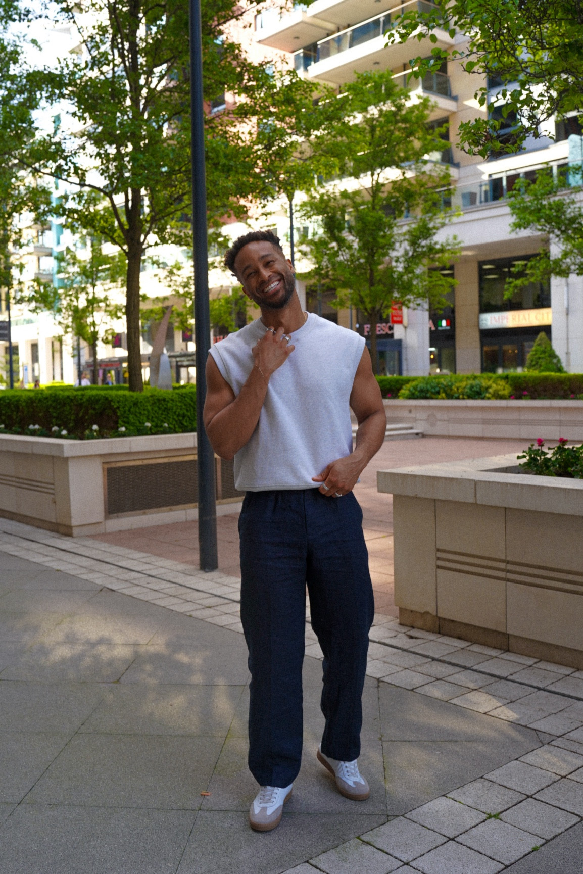 Men's fashion, smart casual look, Men's fashion, COS, knitwear, men's navy trousers, Allsaints, smart linen trousers, men's outfit inspo, Spring fashion, transitional outfit, men's styling, silver accessories, trainers, street style, men's sweater, men’s jersey

#LTKeurope #LTKmens #LTKspring