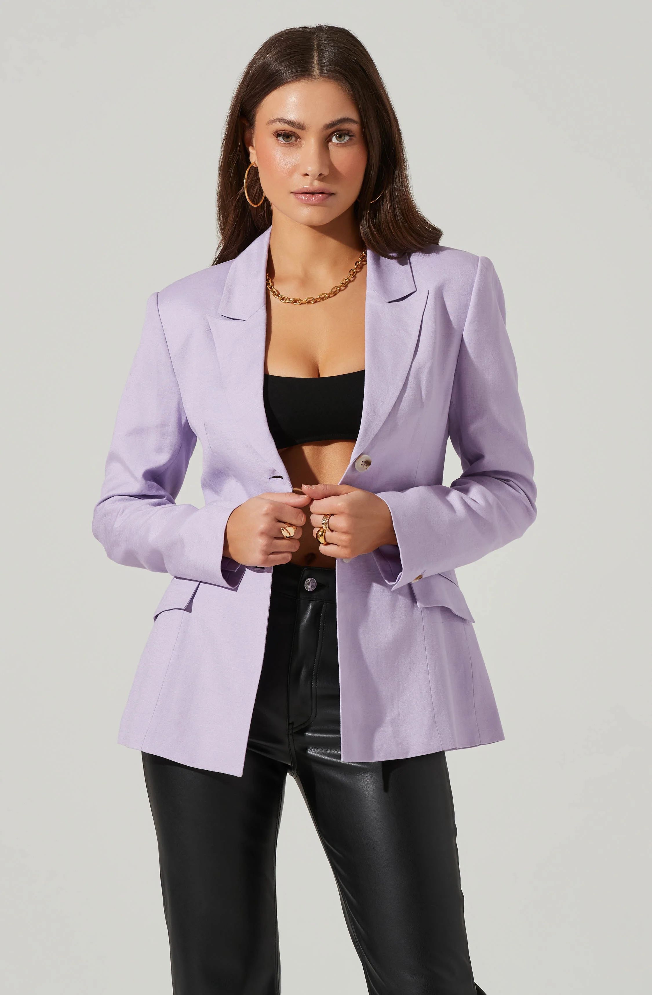 Fitted Buttoned Blazer | ASTR The Label (US)