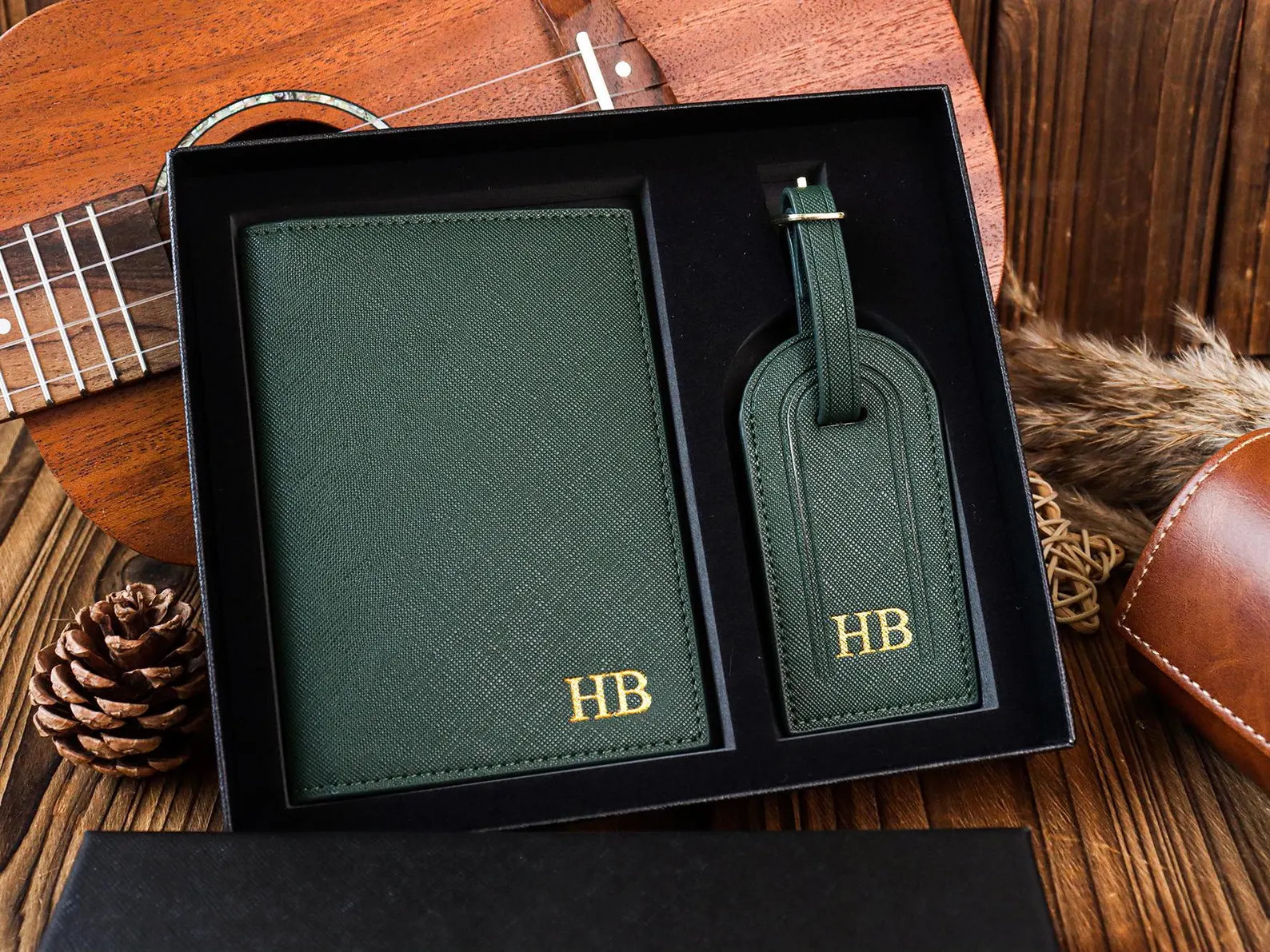 Personalized Leather Passport Holder Gift Set,best Man Bridesmaid Groomsman Gift,wedding Travel G... | Etsy (US)