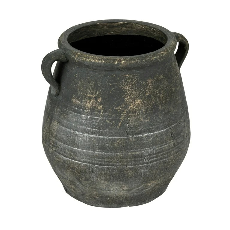 Creative Co-Op Whitewashed Terra-cotta Urn, Grey | Walmart (US)