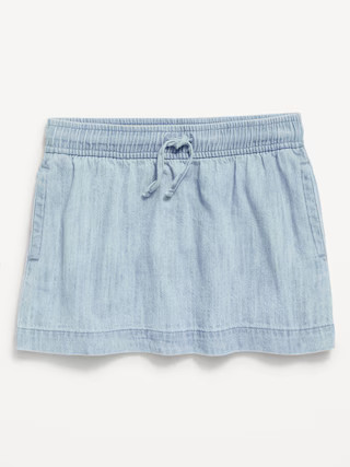 Chambray Drawstring Skirt for Girls | Old Navy (US)