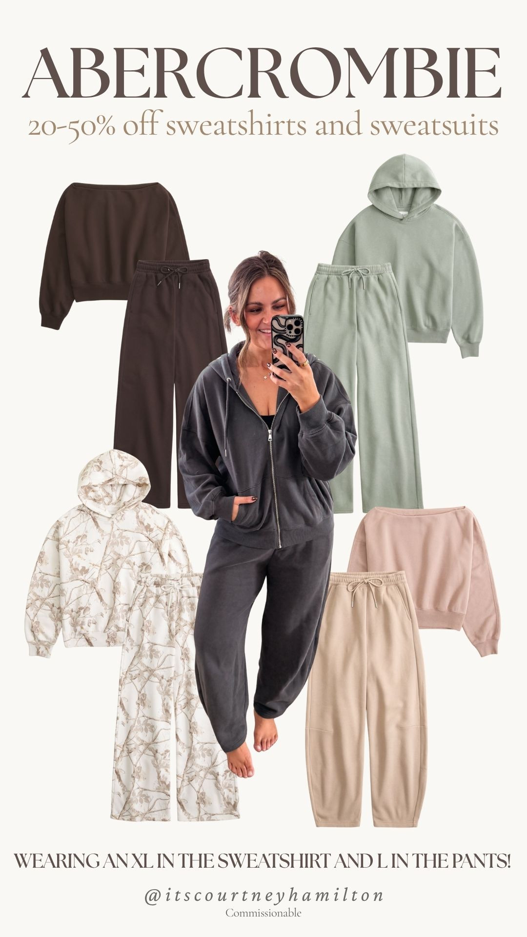20-50% off all sweatshirts and sweatpants from Abercrombie right now!! I'm wearing an XL in this sweatshirt and L in the pants!

Code: AFFLEECE for an extra 15% on anything!

sale alert, watchnow, abercrombie, a&f, finds under 100, new arrivals, casual outfit, loungewear, seasonal, fall outfit, courtney hamilton
 

 

#LTKSaleAlert #LTKSeasonal #LTKFindsUnder100