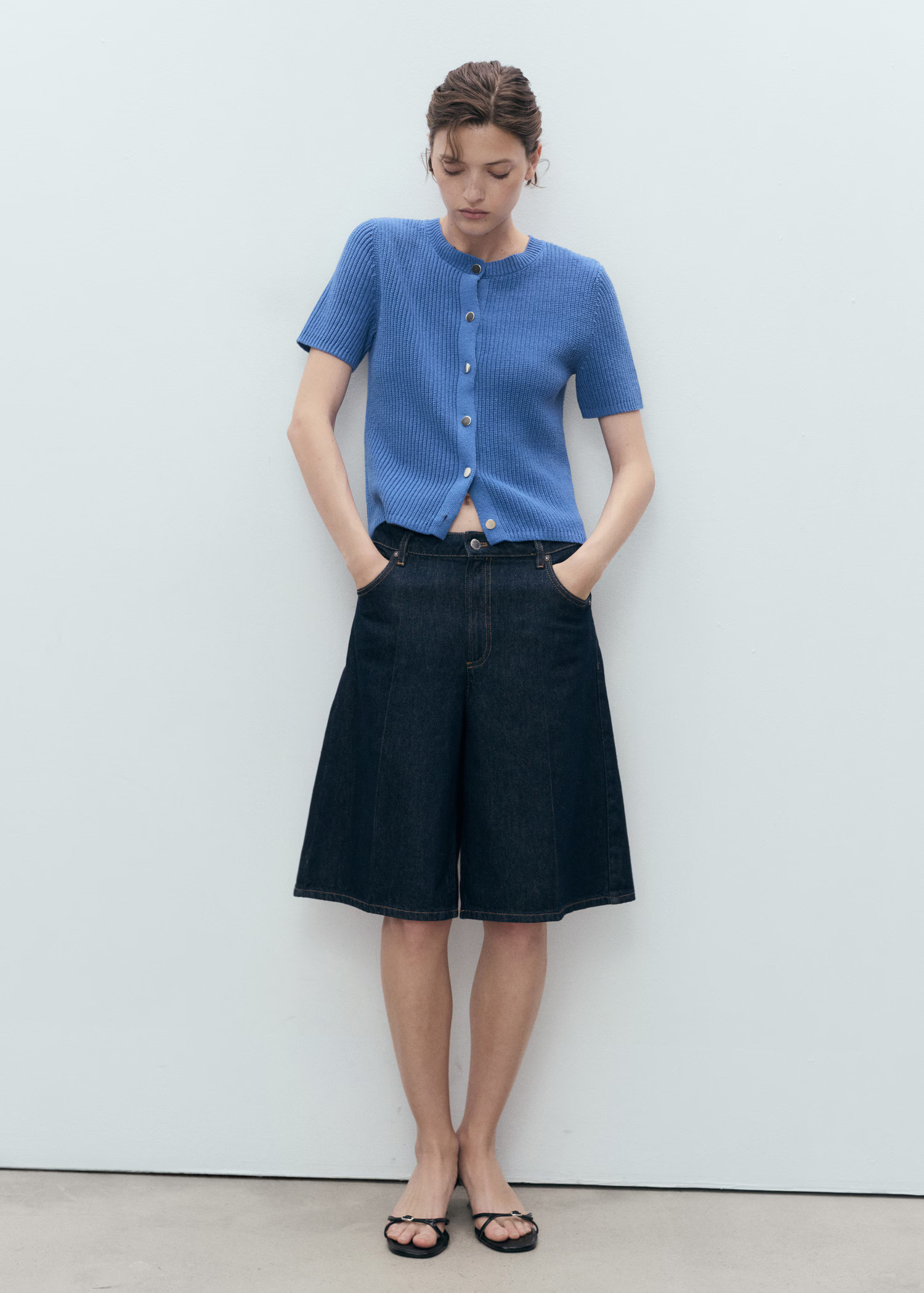 Short-sleeved knitted cardigan | Mango (US/MX/AU)