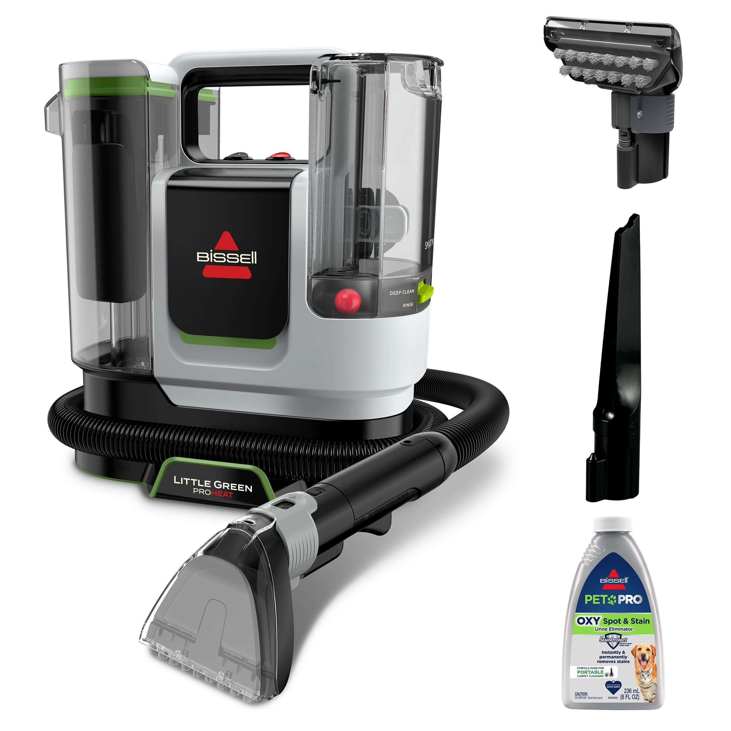 BISSELL Little Green ProHeat SmartMix, Portable Deep Cleaner, Self-Cleaning Tough Stain Tool and ... | Amazon (US)