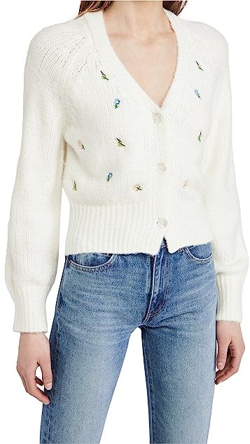 Embroidered Knit Cardigan | Shopbop