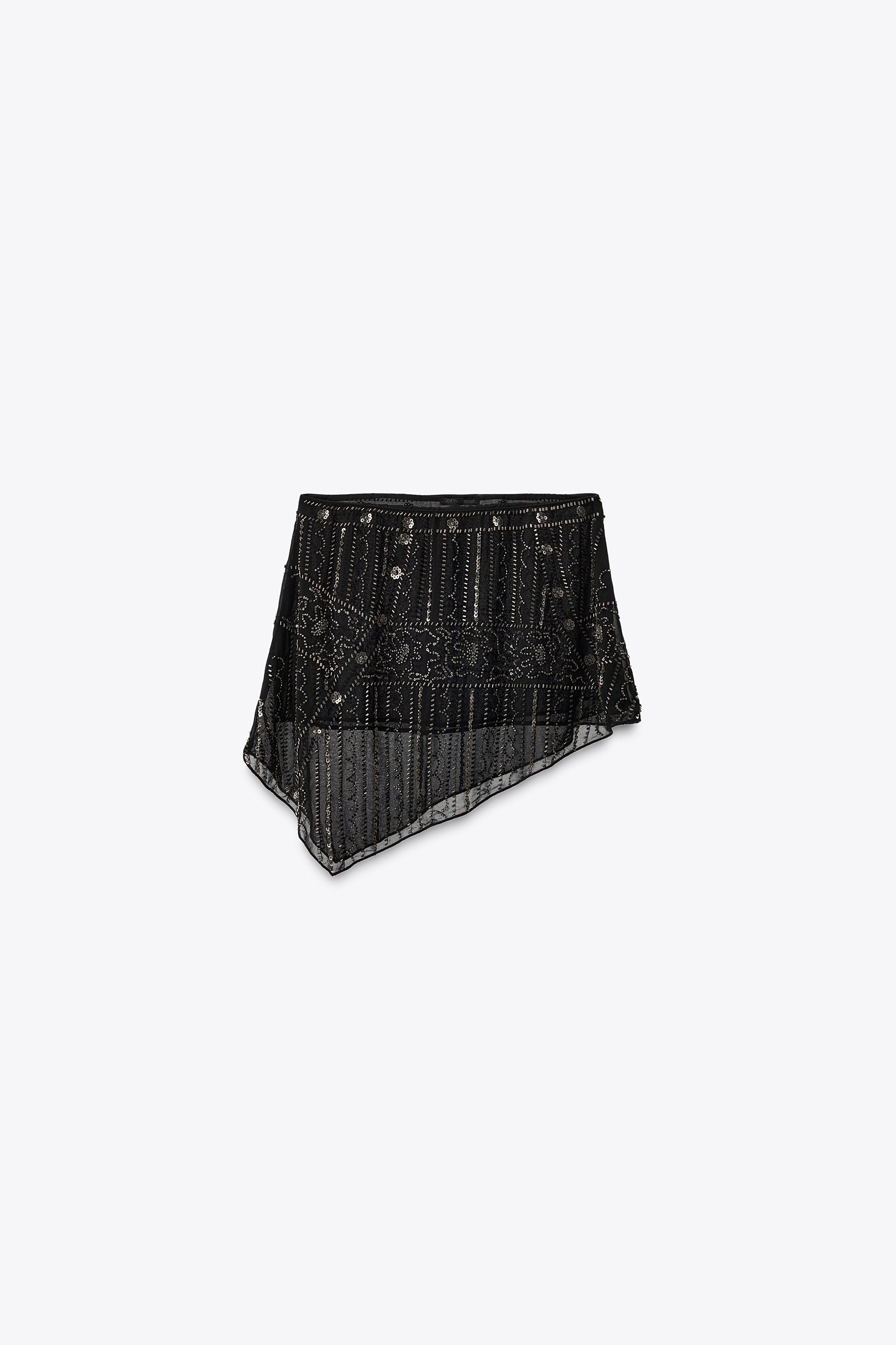 EMBROIDERED SHORT SKIRT | Zara US