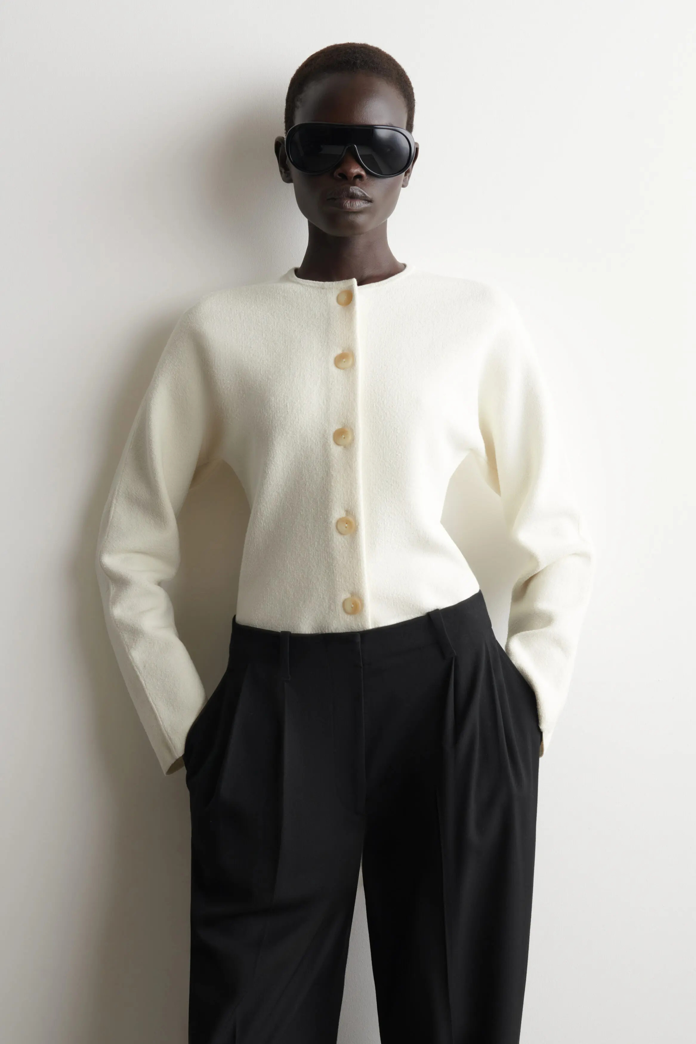 Sculptural Cotton Cardigan (Women) | Nordstrom | Nordstrom